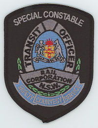 FOREIGN,AUSTRALIA,NEW SOUTH WALES STATE RAIL CORPORATION TRANSIT OFFICER SPECIAL CONSTABLE 1
